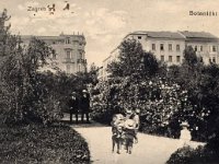 Botanički vrt, Mihanovićeva ulica, oko 1910. godine